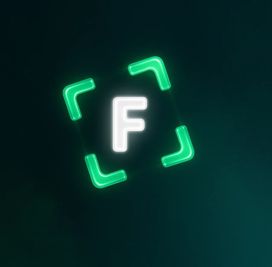 Фирменный знак Frame, светящийся на экране телевизора в режиме заставки